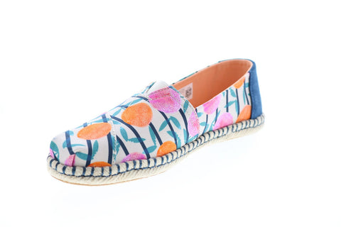 Toms Alpargata Rope 10015077 Womens Blue Canvas Slip On Lifestyle Sneakers Shoes