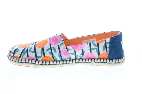 Toms Alpargata Rope 10015077 Womens Blue Canvas Slip On Lifestyle Sneakers Shoes