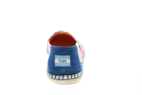 Toms Alpargata Rope 10015077 Womens Blue Canvas Slip On Lifestyle Sneakers Shoes