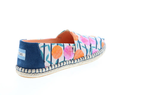 Toms Alpargata Rope 10015077 Womens Blue Canvas Slip On Lifestyle Sneakers Shoes