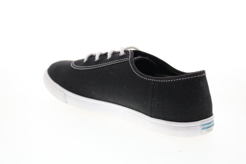 Toms Carmel 10015138 Womens Black Canvas Lace Up Lifestyle Sneakers Shoes