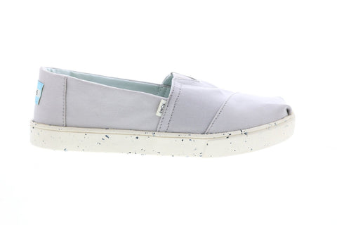 Toms Classic 10015266 Mens Gray Canvas Slip On Lifestyle Sneakers Shoes