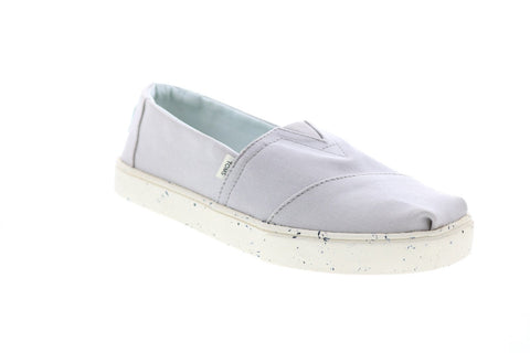 Toms Classic 10015266 Mens Gray Canvas Slip On Lifestyle Sneakers Shoes