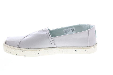Toms Classic 10015266 Mens Gray Canvas Slip On Lifestyle Sneakers Shoes