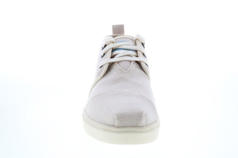 Toms Bota 10015272 Womens Beige Canvas Lace Up Lifestyle Sneakers Shoes