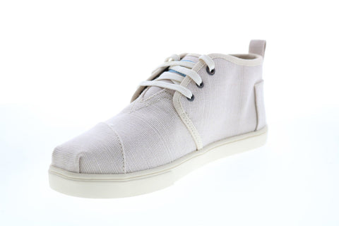 Toms Bota 10015272 Womens Beige Canvas Lace Up Lifestyle Sneakers Shoes