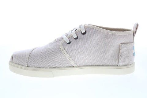 Toms Bota 10015272 Womens Beige Canvas Lace Up Lifestyle Sneakers Shoes