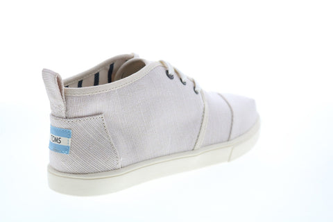 Toms Bota 10015272 Womens Beige Canvas Lace Up Lifestyle Sneakers Shoes