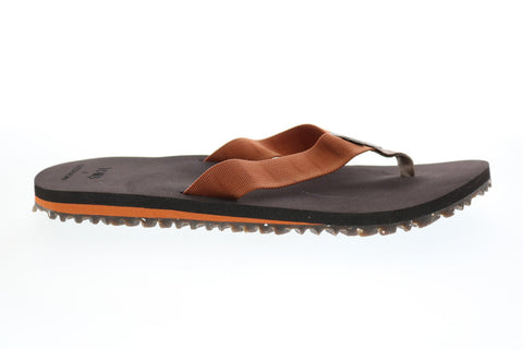 Toms Lagoon 10015455 Mens Orange Canvas Slip On Flip-Flops Sandals Shoes