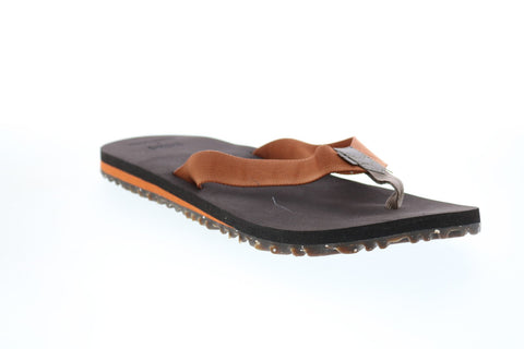 Toms Lagoon 10015455 Mens Orange Canvas Slip On Flip-Flops Sandals Shoes
