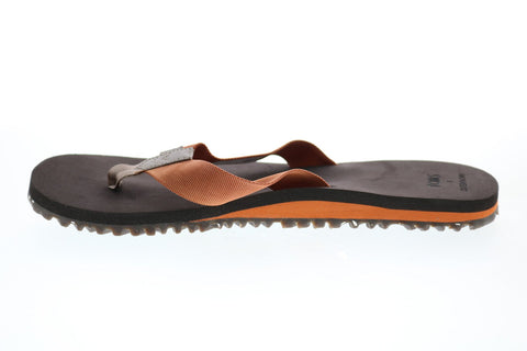 Toms Lagoon 10015455 Mens Orange Canvas Slip On Flip-Flops Sandals Shoes