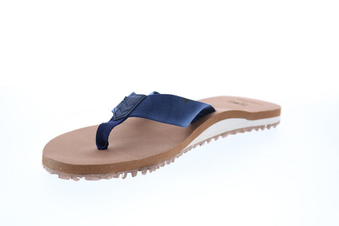 Toms Lagoon 10015456 Mens Blue Canvas Slip On Flip-Flops Sandals Shoes