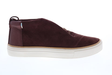 Toms Riley 10015748 Womens Brown Suede Lace Up Lifestyle Sneakers Shoes