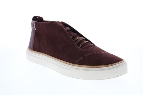 Toms Riley 10015748 Womens Brown Suede Lace Up Lifestyle Sneakers Shoes