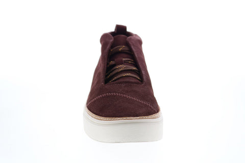 Toms Riley 10015748 Womens Brown Suede Lace Up Lifestyle Sneakers Shoes