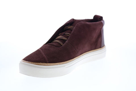 Toms Riley 10015748 Womens Brown Suede Lace Up Lifestyle Sneakers Shoes