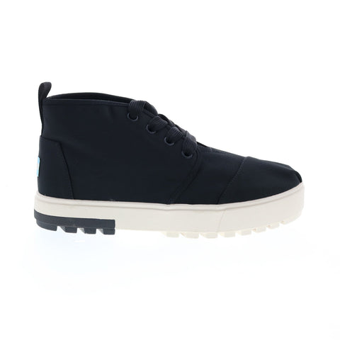 Toms Botas Lug 10015856 Womens Black Canvas Lace Up Chukkas Boots