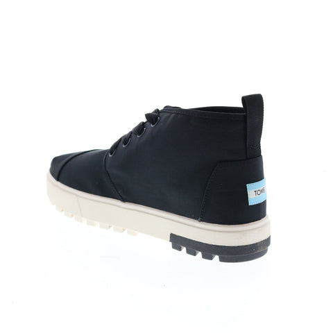 Toms Botas Lug 10015856 Womens Black Canvas Lace Up Chukkas Boots