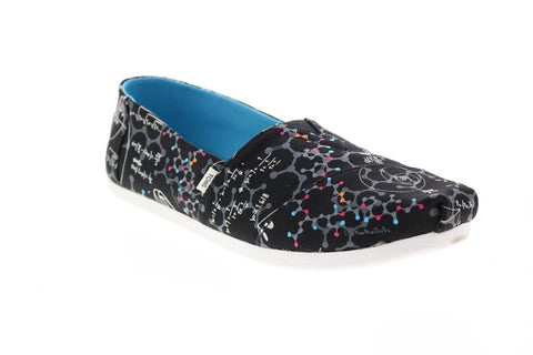 Toms Classic 10016040 Womens Black Canvas Slip On Loafer Flats Shoes