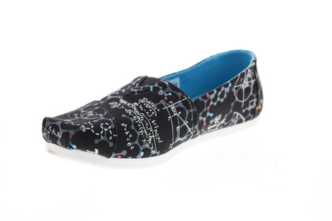 Toms Classic 10016040 Womens Black Canvas Slip On Loafer Flats Shoes