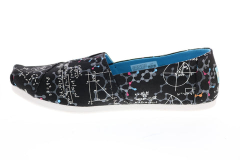 Toms Classic 10016040 Womens Black Canvas Slip On Loafer Flats Shoes