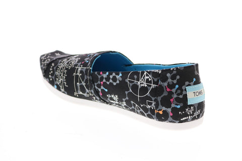 Toms Classic 10016040 Womens Black Canvas Slip On Loafer Flats Shoes