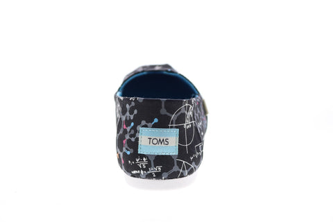 Toms Classic 10016040 Womens Black Canvas Slip On Loafer Flats Shoes