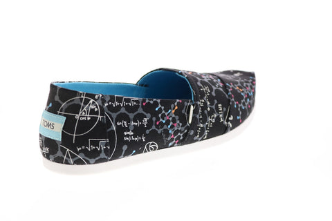 Toms Classic 10016040 Womens Black Canvas Slip On Loafer Flats Shoes