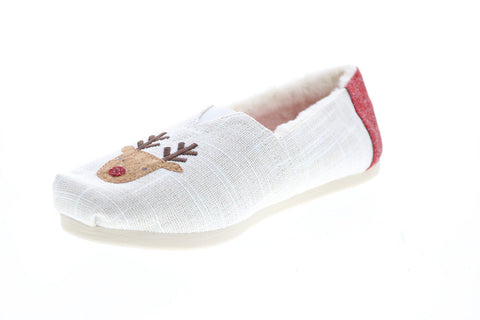 Toms Alpargata 10016082 Womens White Canvas Loafer Flats Shoes