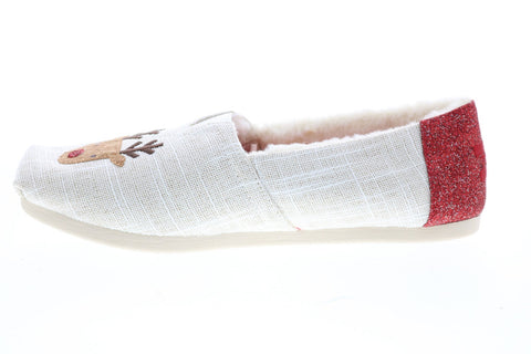 Toms Alpargata 10016082 Womens White Canvas Loafer Flats Shoes