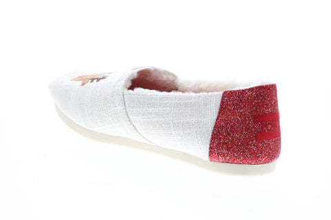 Toms Alpargata 10016082 Womens White Canvas Loafer Flats Shoes