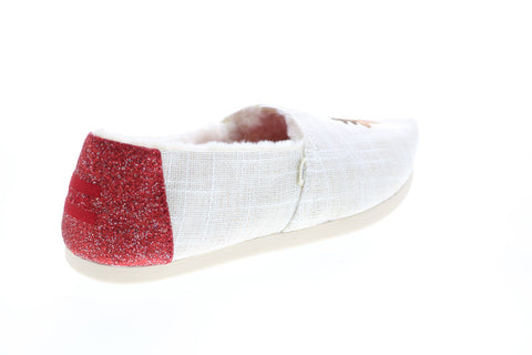 Toms Alpargata 10016082 Womens White Canvas Loafer Flats Shoes