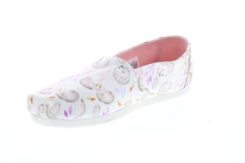 Toms Alpargata 10016543 Womens White Canvas Loafer Flats Shoes