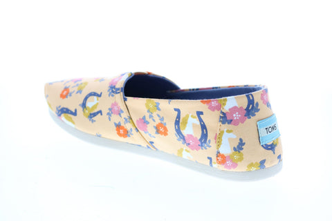 Toms Alpargata 10016603 Womens Yellow Canvas Loafer Flats Shoes