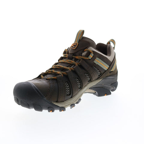 Keen Voyageur 1002570 Mens Green Leather Lace Up Athletic Hiking Shoes