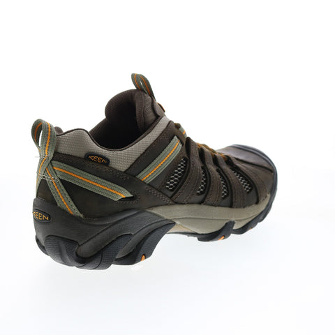 Keen Voyageur 1002570 Mens Green Leather Lace Up Athletic Hiking Shoes