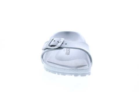 Birkenstock Madrid EVA 1003493 Mens Silver Narrow Slides Sandals Shoes