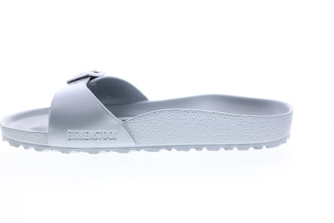 Birkenstock Madrid EVA 1003493 Mens Silver Narrow Slides Sandals Shoes