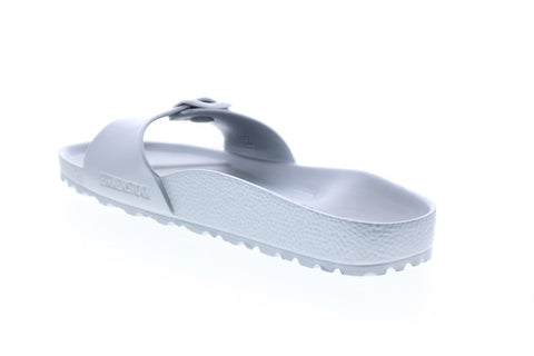 Birkenstock Madrid EVA 1003493 Mens Silver Narrow Slides Sandals Shoes