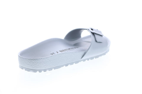 Birkenstock Madrid EVA 1003493 Mens Silver Narrow Slides Sandals Shoes