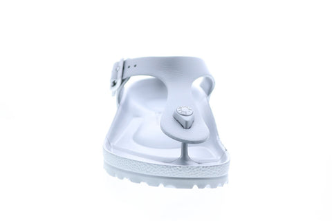 Birkenstock Gizeh EVA 1003496 Mens Silver Synthetic Flip-Flops Sandals Shoes