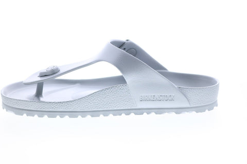 Birkenstock Gizeh EVA 1003496 Mens Silver Synthetic Flip-Flops Sandals Shoes