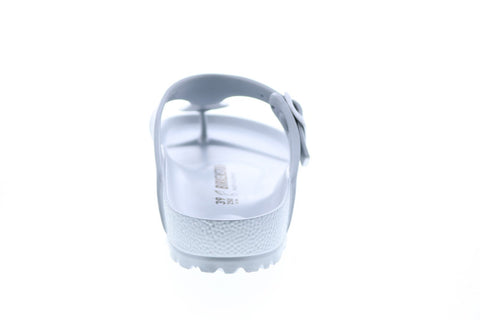 Birkenstock Gizeh EVA 1003496 Mens Silver Synthetic Flip-Flops Sandals Shoes