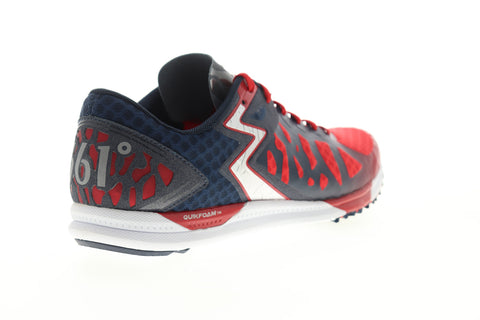 361 Degrees Chaser Mens Red Mesh Low Top Lace Up Athletic Running Shoes