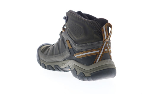 Keen Targhee III WP Mid 1017787 Mens Green Leather Lace Up Hiking Boots