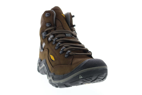 Keen Targhee III WP Mid Wide 1018596 Mens Green Leather Lace Up Hiking Boots