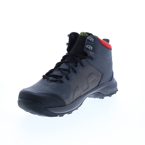 Keen Explore Mid Waterproof 1021608 Mens Gray Canvas Lace Up Hiking Boots