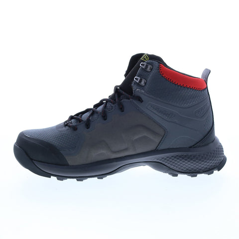 Keen Explore Mid Waterproof 1021608 Mens Gray Canvas Lace Up Hiking Boots