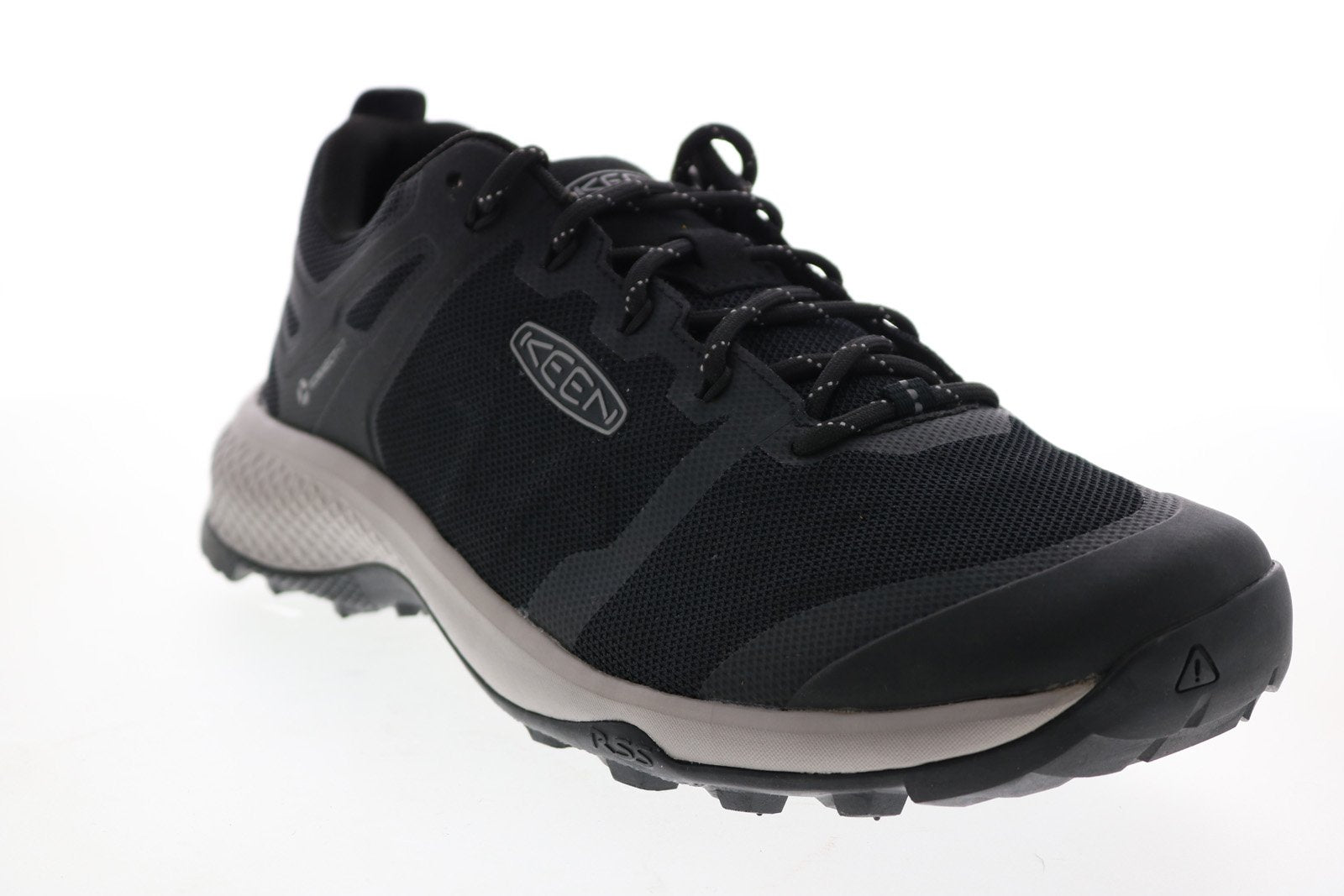 Keen Men\'s 11.5 Black Explore Vent Mesh Lace Up Athletic Hiking Shoes Travel Keen Explore Vent 1022294 Mens Black Mesh Lace Up Athletic  main image 2