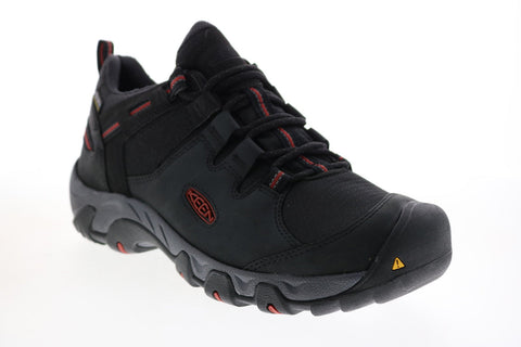 Keen Siskiyou II 1022330 Mens Black Leather Lace Up Hiking Boots